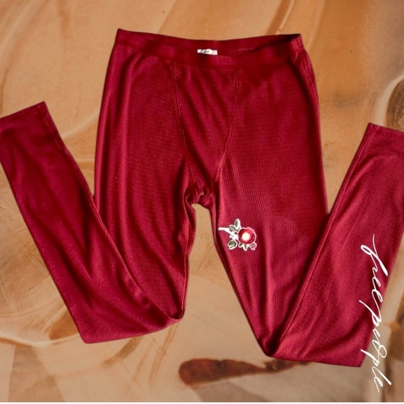 Free People Longjohns with embroidery - Picture 4 of 7